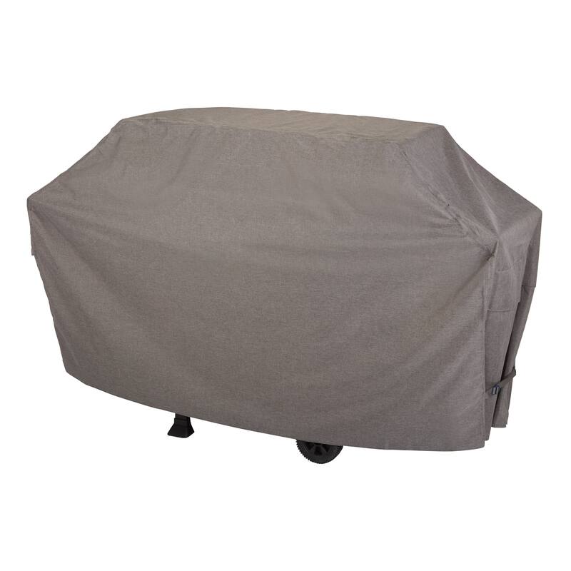 Modern Leisure Garrison Waterproof 5-6 Burner Grill Cover, 73" W x 25" D x 44.5" H, Heather Gray, Model