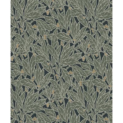 NextWall Berry and Leaf Peel and Stick Wallpaper - 20.9 in. W x 18 ft. L
