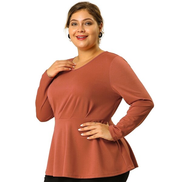 plus size peplum blouse