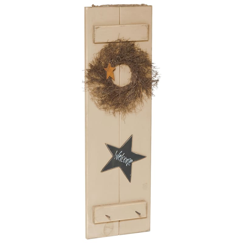 Farmhouse Large Primitive Shutter - Country Tan
