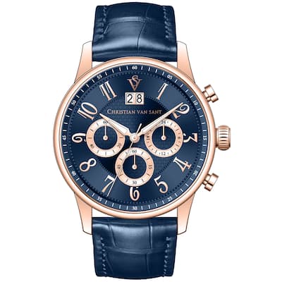 Christian Van Sant Men's Heritage Blue Dial Watch - CV3945 - 6 (36)