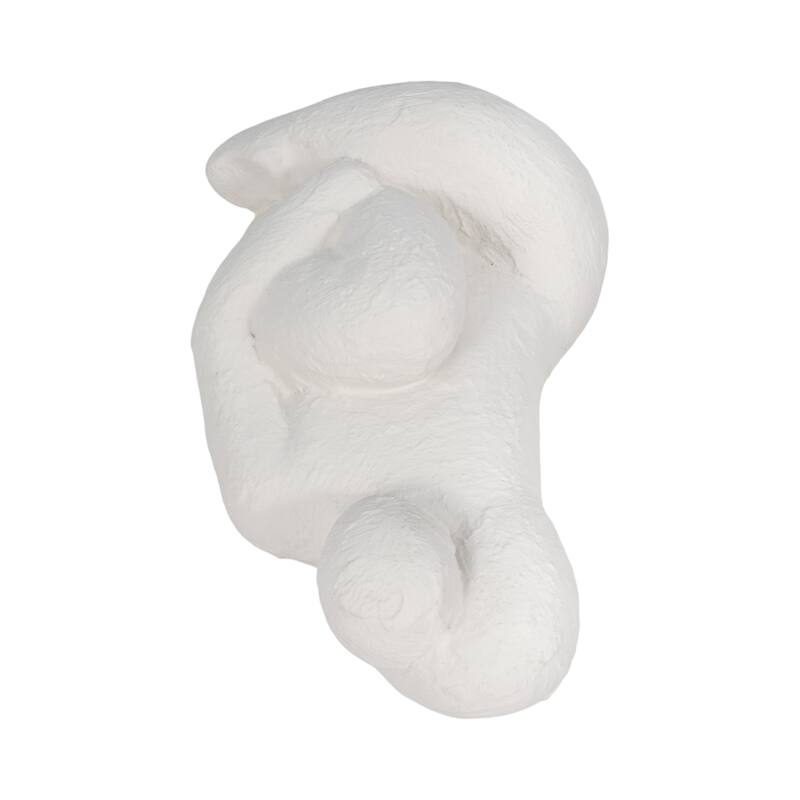 Sagebrook Home Raised Arm Posing Figure, White