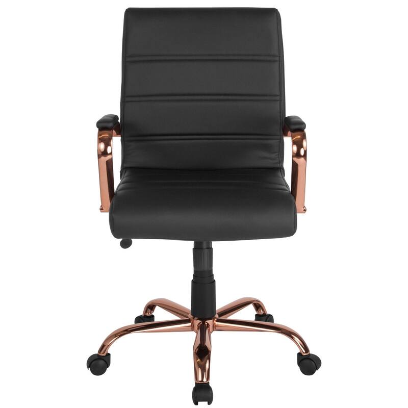 Mid-back LeatherSoft Executive Swivel Office Chair