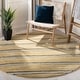 preview thumbnail 9 of 47, Martha Stewart by SAFAVIEH Chalk Stripe Wool/ Viscose Rug