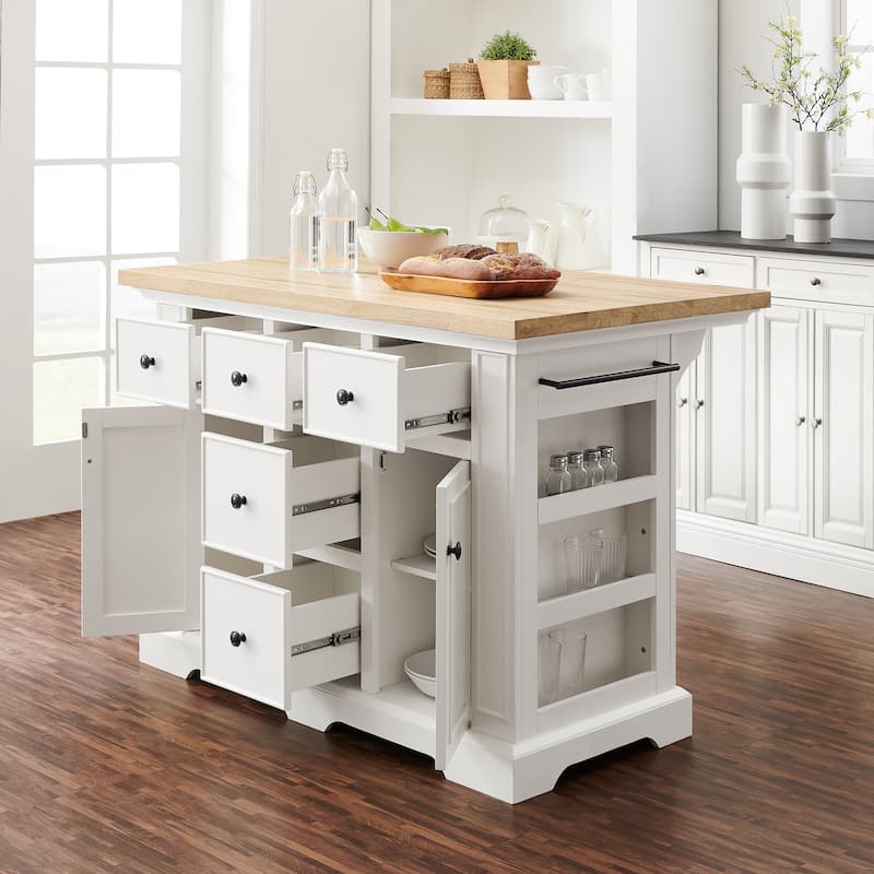 Crosley Julia Wood Top Kitchen Island - 50 "W x	32 "D x 36 "H