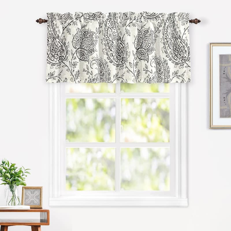 DriftAway Jacob Linen Blend Blackout Valance