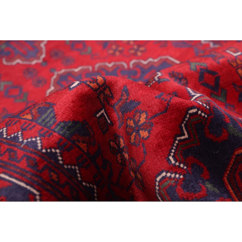 ECARPETGALLERY Hand-knotted Finest Khal Mohammadi Red Wool Rug - 2'9 x 12'1