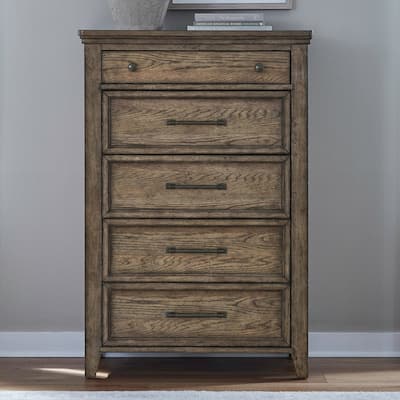 Liberty Furniture Carolina Park Oak Wood 5 Drawer Chest