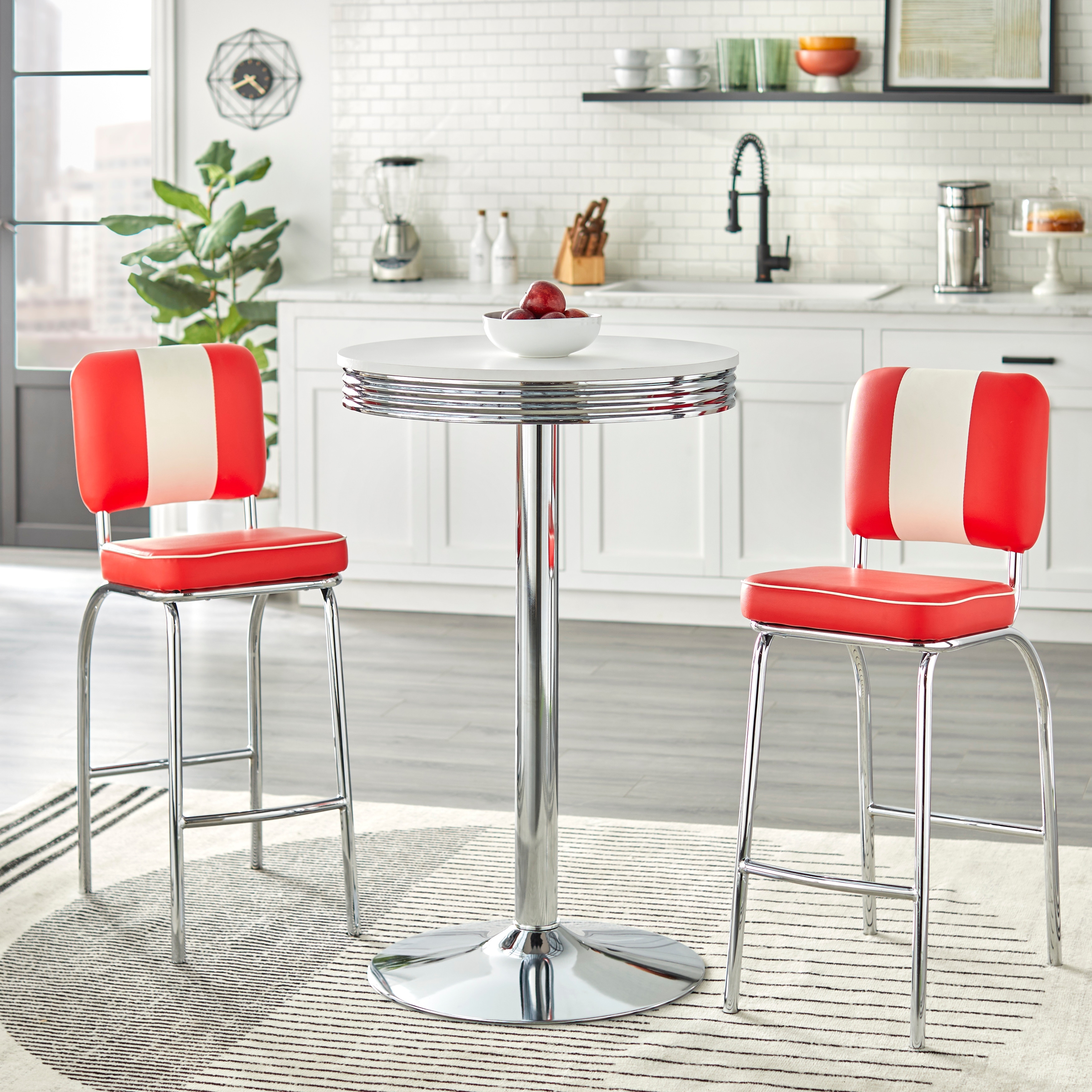 Simple Living Raleigh Retro Bar 3 piece Dining Set On Sale Bed Bath Beyond 35142411