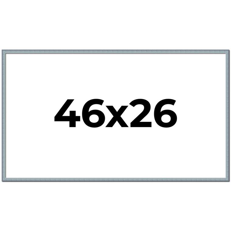 46x26 Frame Rustic Sky Blue Solid Wood Picture Frame | 0.75 Inch