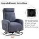 preview thumbnail 20 of 23, HOMYKA Swivel Glider Rocker Accent Chair for Nursery with Side Pocket Set of 2