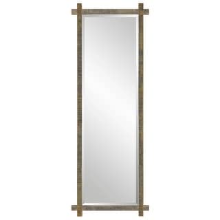 Uttermost Abanu Ribbed Gold Dressing Mirror - 22 W X 60.25 H X 1.25 D (in)