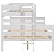 preview thumbnail 17 of 17, Wood Twin XL over Queen Bunk Bed with Ladder