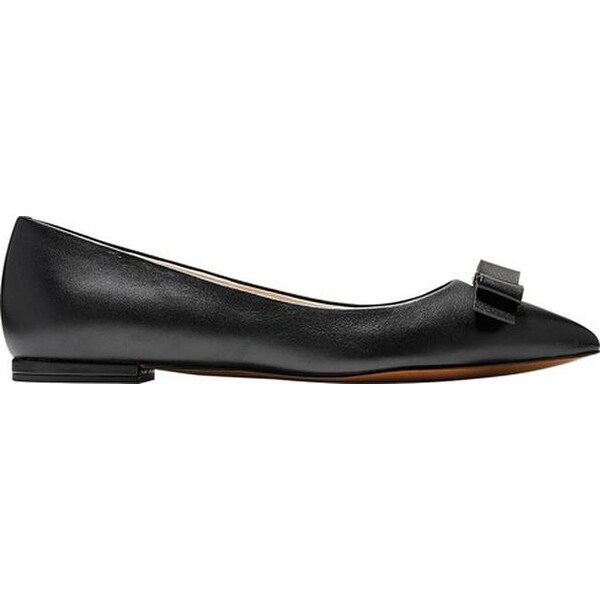 cole haan elsie leather bow skimmer flat