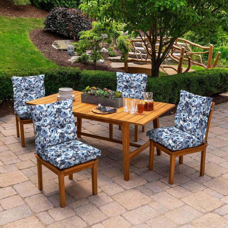 ARDEN Outdoor Plush Modern Tufted Blowfill Dining Chair Cushion, 21 x 40