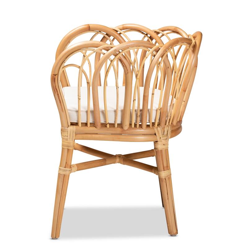 Melody Modern Natural Finished Rattan Dining Chair