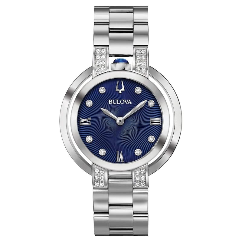Bulova Women's Rubaiyat Blue Dial Watch - 96R225 - One Size