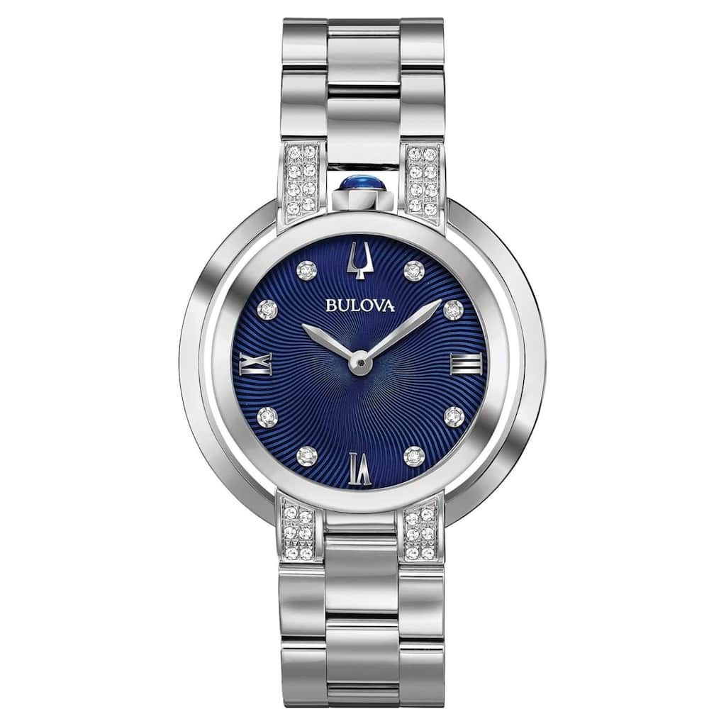 Bulova Women's Rubaiyat Blue Dial Watch - 96R225 - One Size
