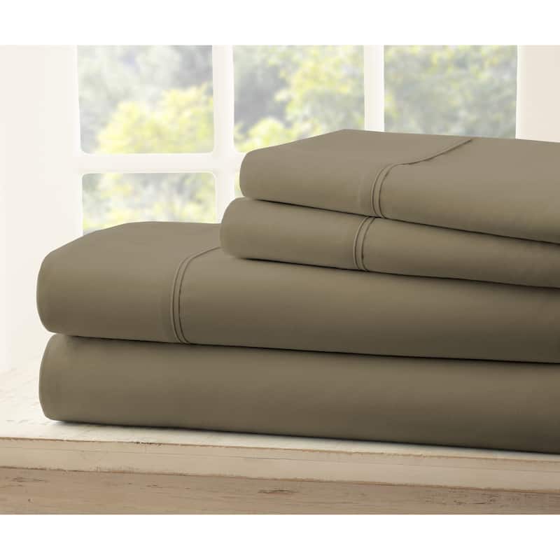 Soft Essentials Ultra-soft 4-piece Bed Sheet Set - Twin - Mocha
