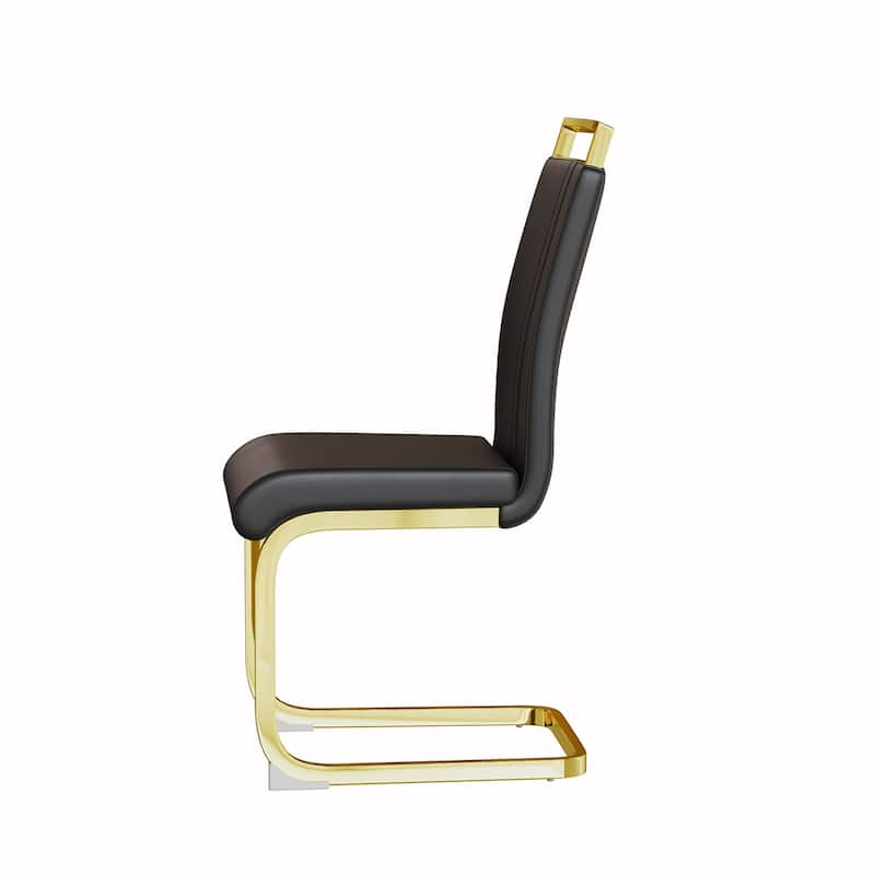 2PCS PU Dining Side Chair