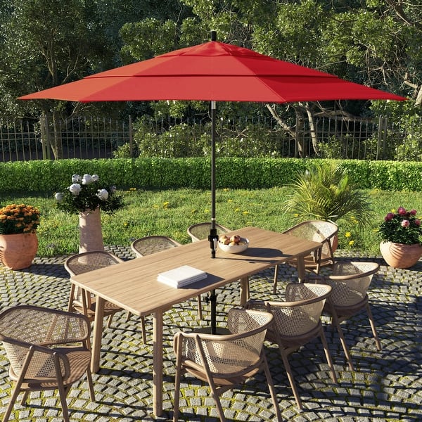 California Umbrella 11' Sun Master Patio Umbrella Black Aluminum Pole Fiberglass Ribs Crank Lift Tilt Sunbrella Pacific Blue - On Sale - Bed Bath & Beyond - 40625147 California Umbrella 11' Sun Master Patio Umbrella Black Aluminum Pole Fiberglass Ribs Crank Lift Tilt Sunbrella Pacific Blue - On Sale - Bed Bath & Beyond - 40625147
