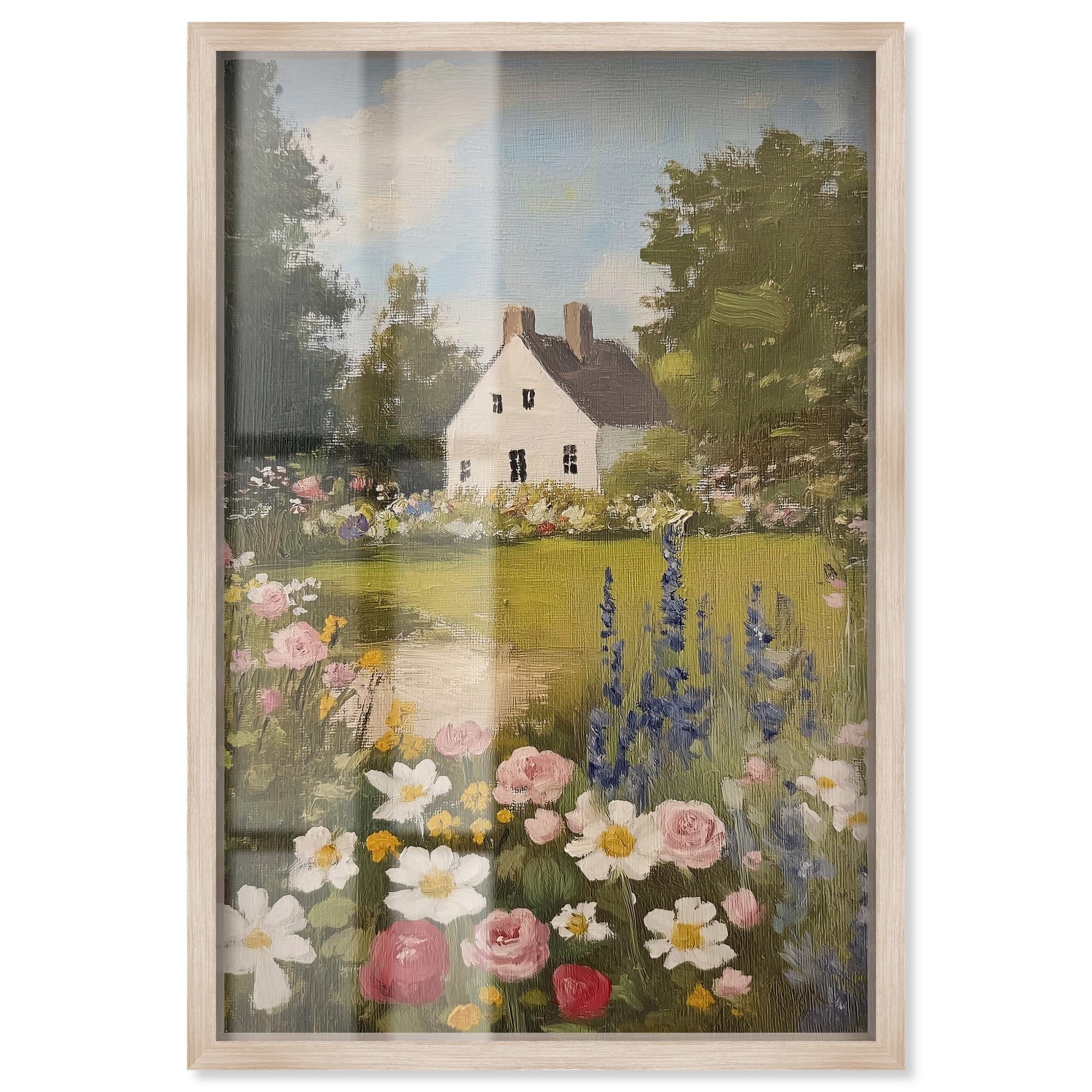 Floral Farmhouse I Shadowbox by Art Remedy