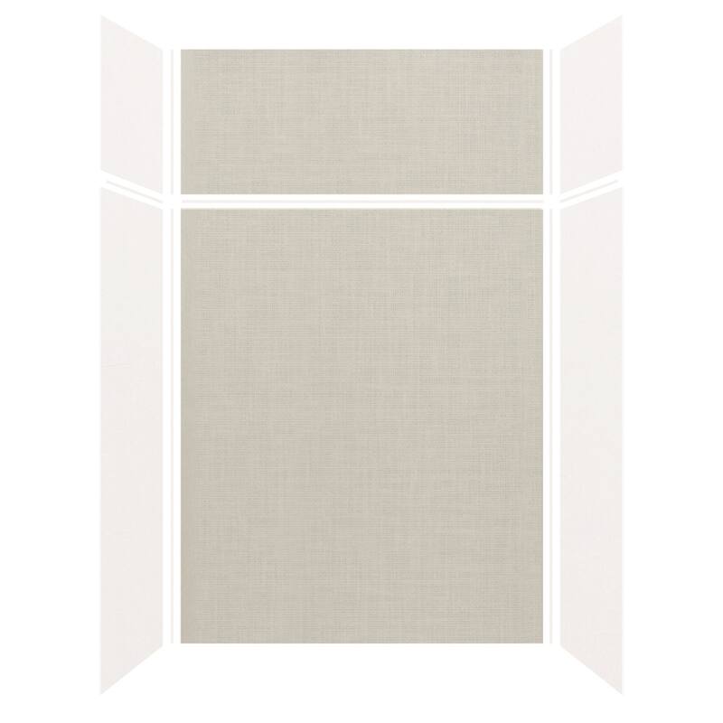 Transolid Expressions 60-in X 32-in X 96-in Glue to Wall Shower Kit - 32" x 60" x 96" - 32" x 60" x 96"