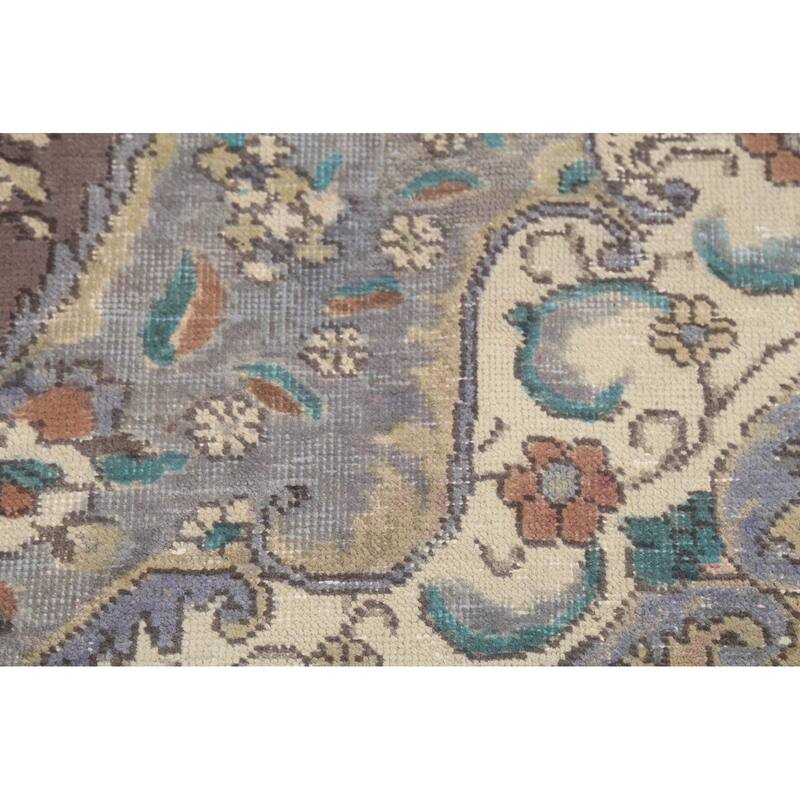 Traditional Tabriz Persian Vintage Area Rug Hand-Knotted Wool Carpet - 9'11"x 12'2"
