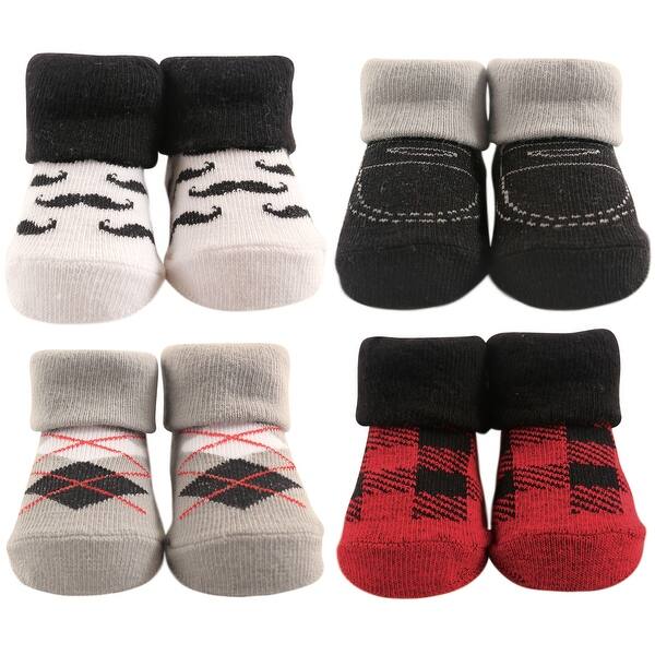 slide 1 of 1, Hudson Baby Infant Boy Socks Boxed Giftset, Gentlemen, One Size - Gentlemen One Size - Gentlemen