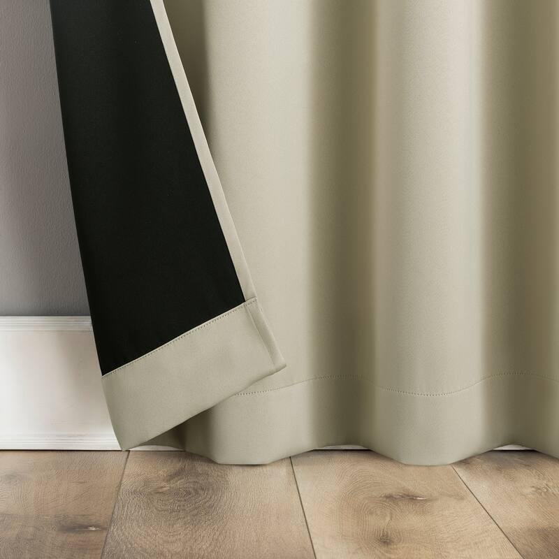 Sun Zero Oslo Theater Grade Extreme Total Blackout Grommet Curtain Panel, Single Panel