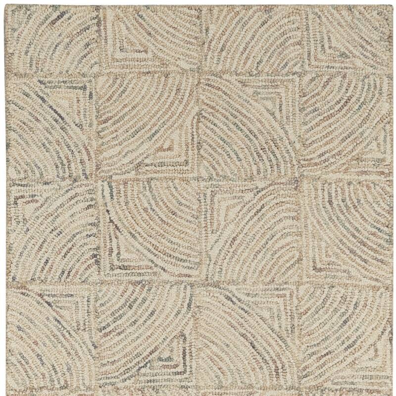 Duhu Power Loomed Geometric Abstract Modern Soft Area Rug By HomeRoots - 90' X '27' X '0.5