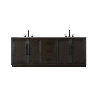 Elegant Lighting VF29084D Chase 84" Free Standing Double Basin Vanity