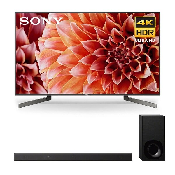 Sony XBR-65X900F 65" BRAVIA 4K Ultra HD HDR Smart TV and HT-Z9F 3.1-Channel Dolby Atmos Sound Bar with Subwoofer - Black