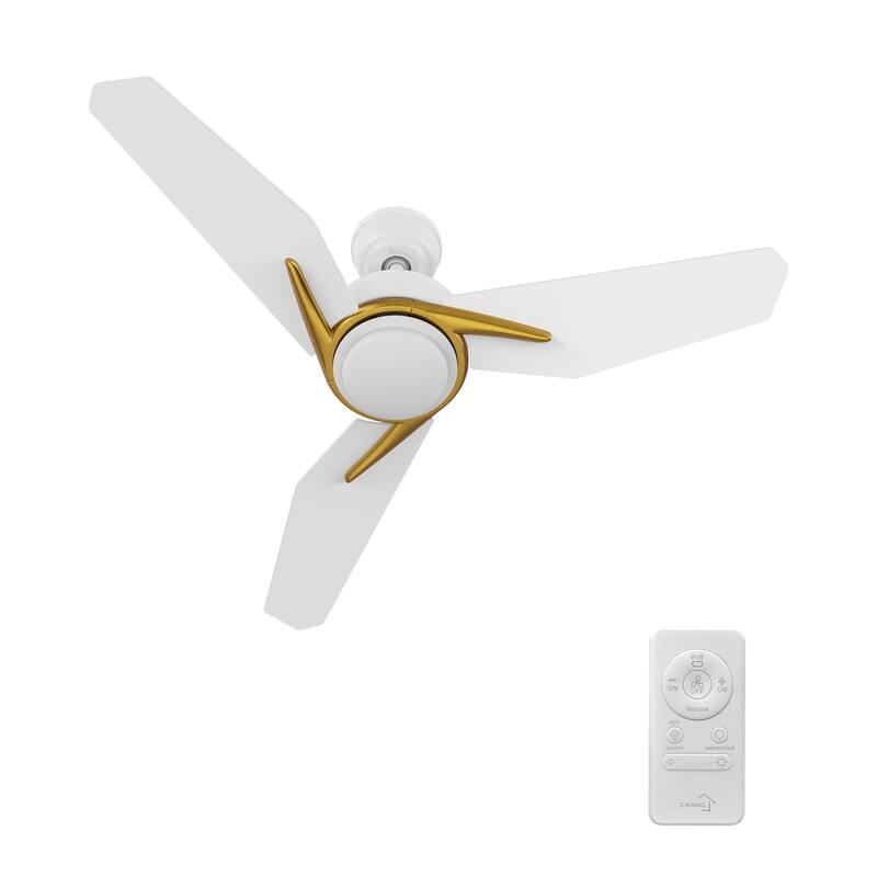 CARRO Liverpool 44-inch Indoor Ceiling Fan with Dimmable LED Light Kit and Remote - N/A