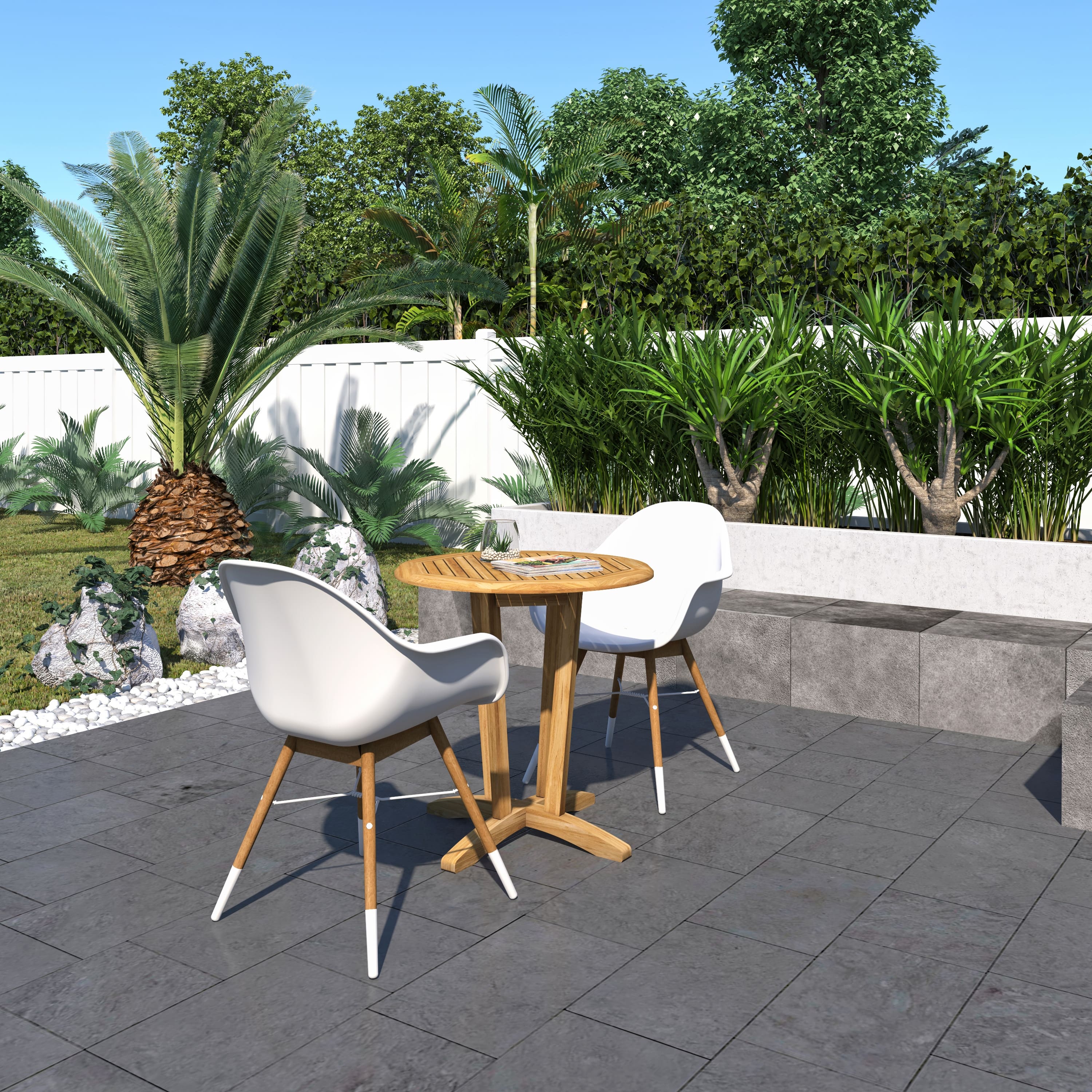 Option White Arm Chairs