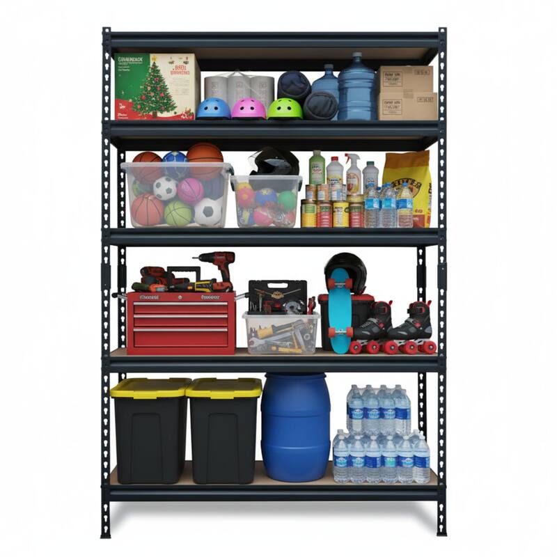 Pro Series Heavy Duty Shelving Rack Storage for Warehouses and Garages - 72"H x 48"W x 18"D 5-tier