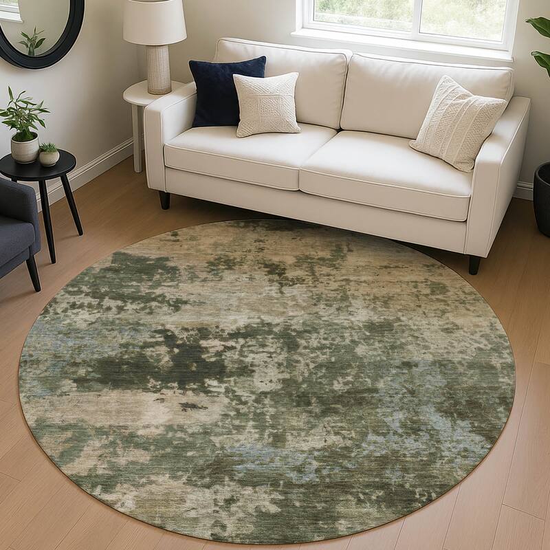 Machine Washable Indoor/ Outdoor Modern Jenna Chantille Rug