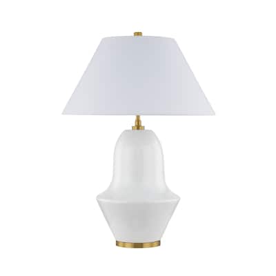 Jean 25" Table Lamp with Fabric Shade (Set of 2)