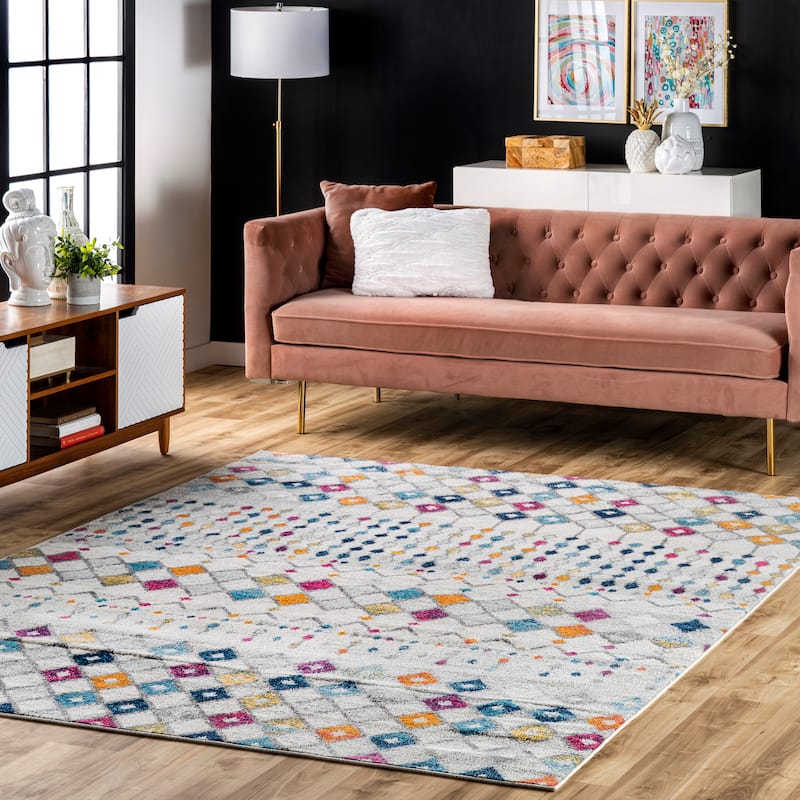 Nuloom Emmy Moroccan Trellis Area Rug - 5' x 7'5" - Multicolor