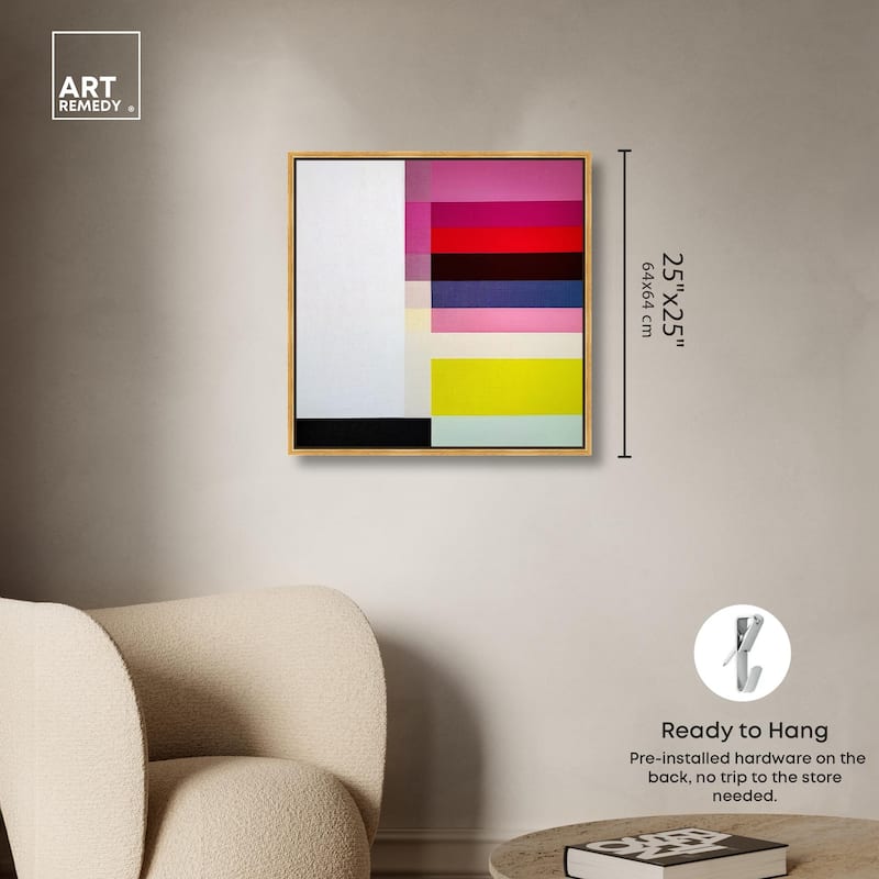 Quadratic Composition Canvas by Art Remedy