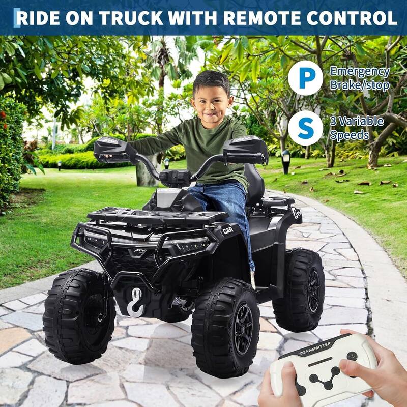 12V Electric Ride on ATV Car for Kids 3-8 Years Best Gifts