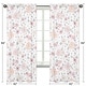 preview thumbnail 5 of 3, Sweet Jojo Designs Blush Pink, Grey and White Watercolor Floral Collection 84-inch Window Treatment Curtain Panel Pair