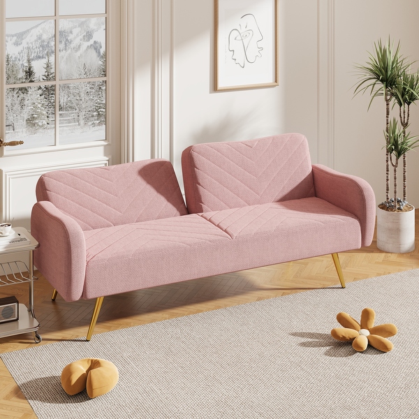 Modern Convertible Sleeper Sofa Bed 70.4 Small Loveseat Sofa Couch Bed Bath Beyond 39577566