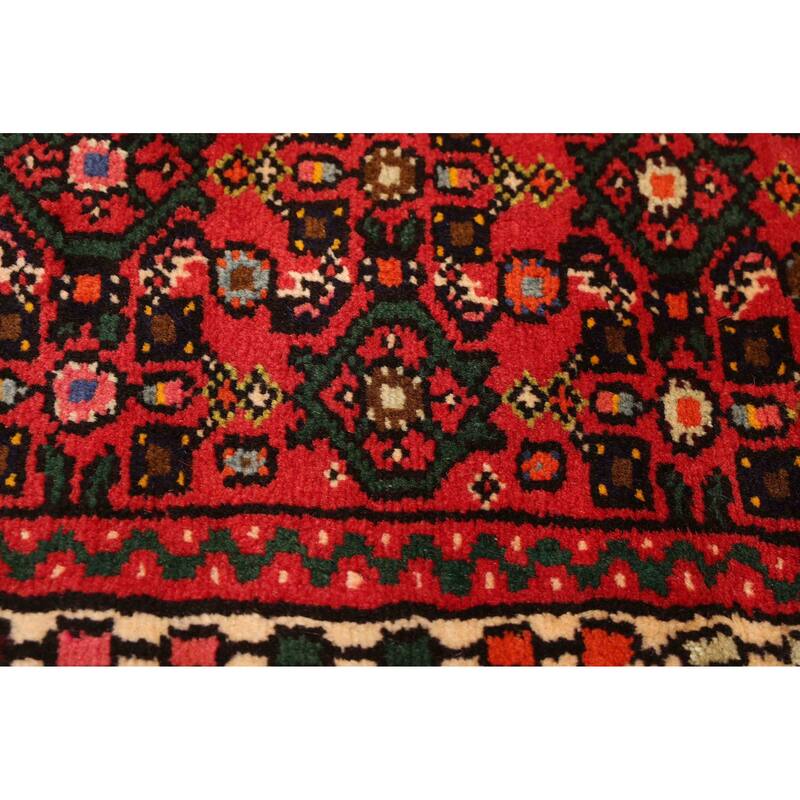 ECARPETGALLERY Hand-knotted Andelz Red Wool Rug - 2'5 x 9'2