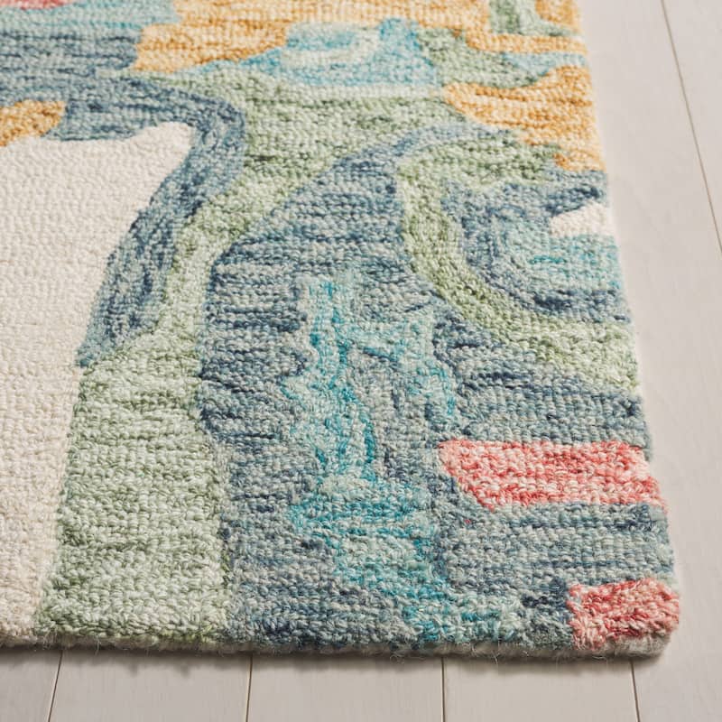 SAFAVIEH Handmade Jardin Shiho Country Wool Rug