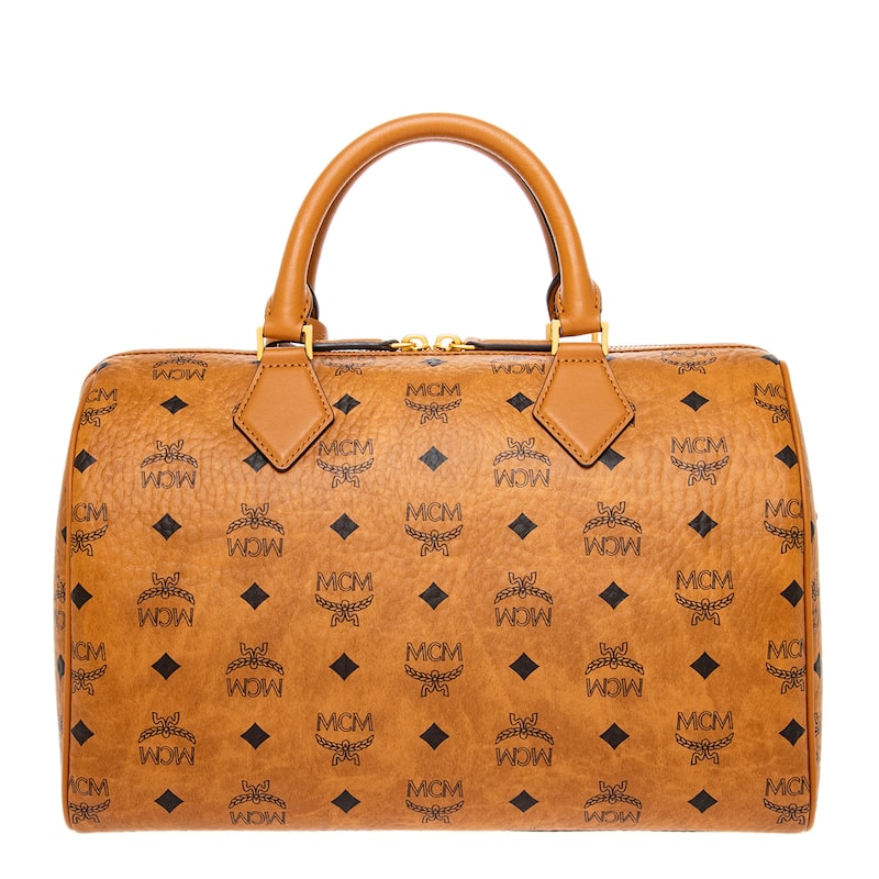 MCM Medium Ella Boston Bag in Visetos