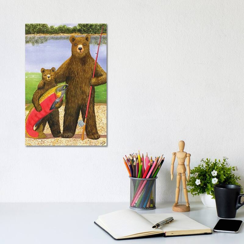 iCanvas "Big Fish" by Catherine G McElroy Canvas Print - 12x8x0.75