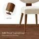preview thumbnail 15 of 40, HULALA HOME Hipolito Mid Century Modern Ergonomic Dining Chair with Solid Wood Legs Set of 2