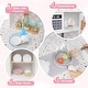 preview thumbnail 19 of 30, Costway Kids Kitchen Set Wooden Kitchen Playset with Clock, Microwave, - See Details