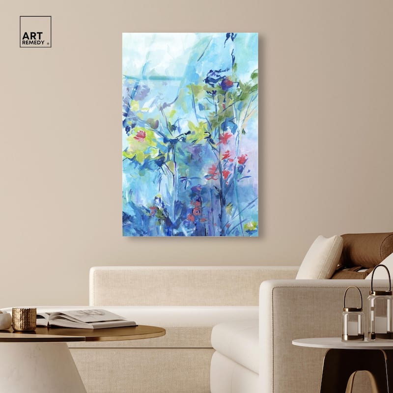 Heavenly Blue II Acrylic by Art Remedy, Ready to Hang